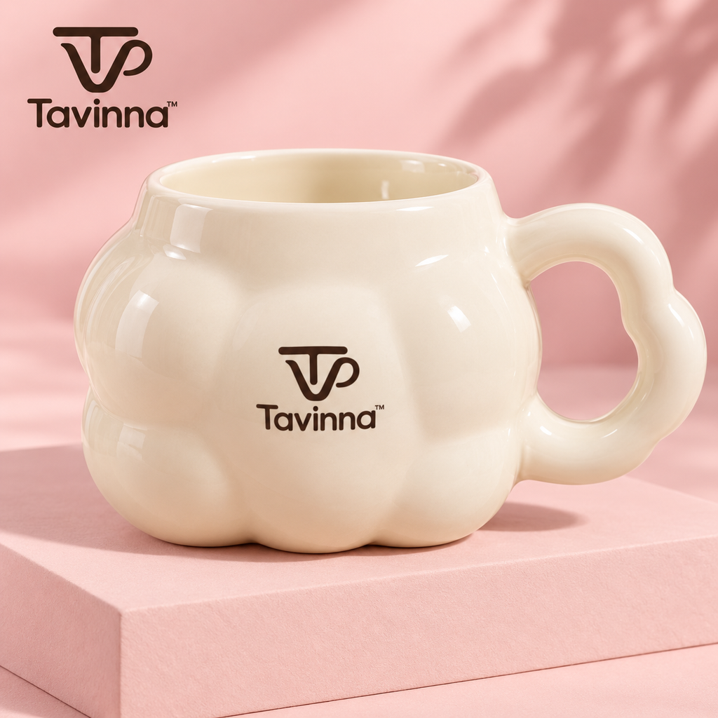 Tavinna Cream Petal Cloud Mug image 1