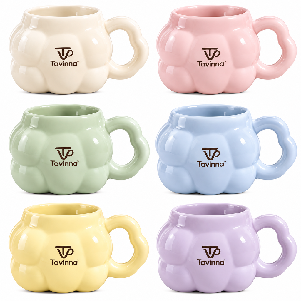 Tavinna Cream Petal Cloud Mug image 5