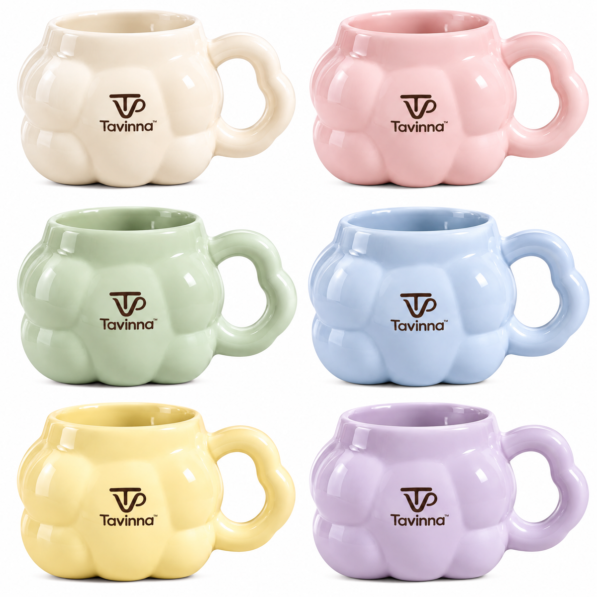 Tavinna Cream Petal Cloud Mug image 5