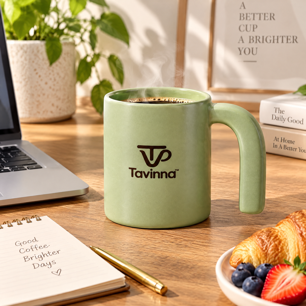 Tavinna Sage Ripple Coffee Mug image 2
