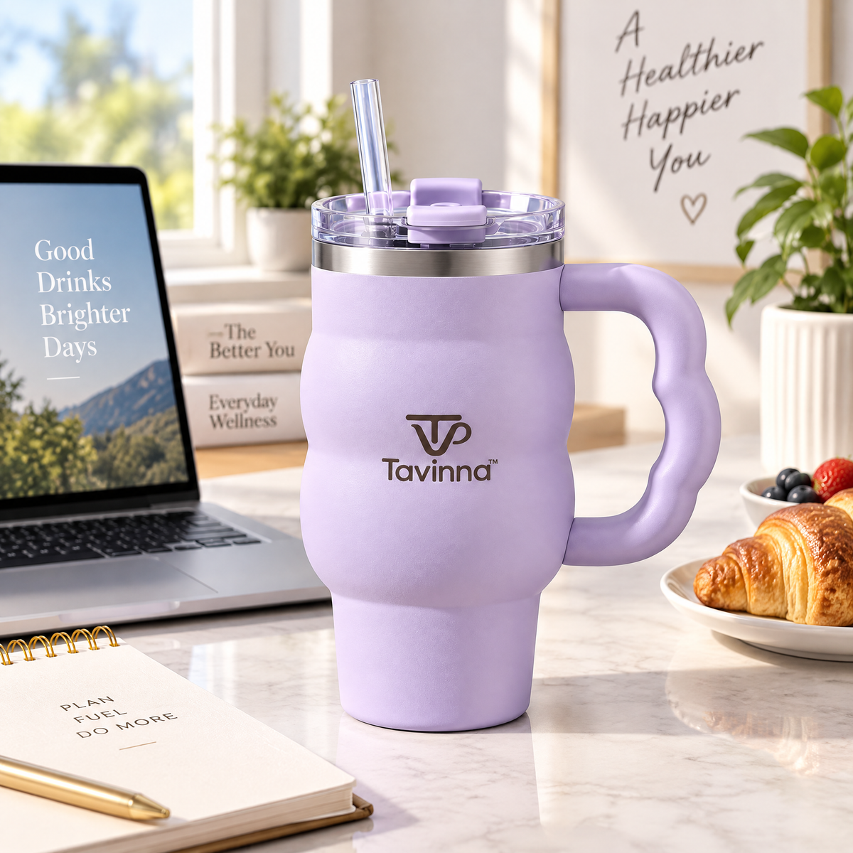 Tavinna Lilac Cloud Handle Tumbler image 2