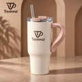 Tavinna Blush Latte Travel Tumbler image 1