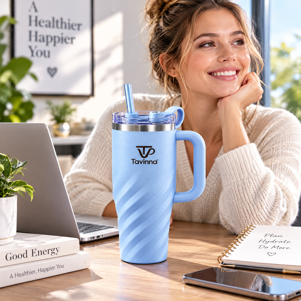 Tavinna Misty Blue Everyday Tumbler image 2