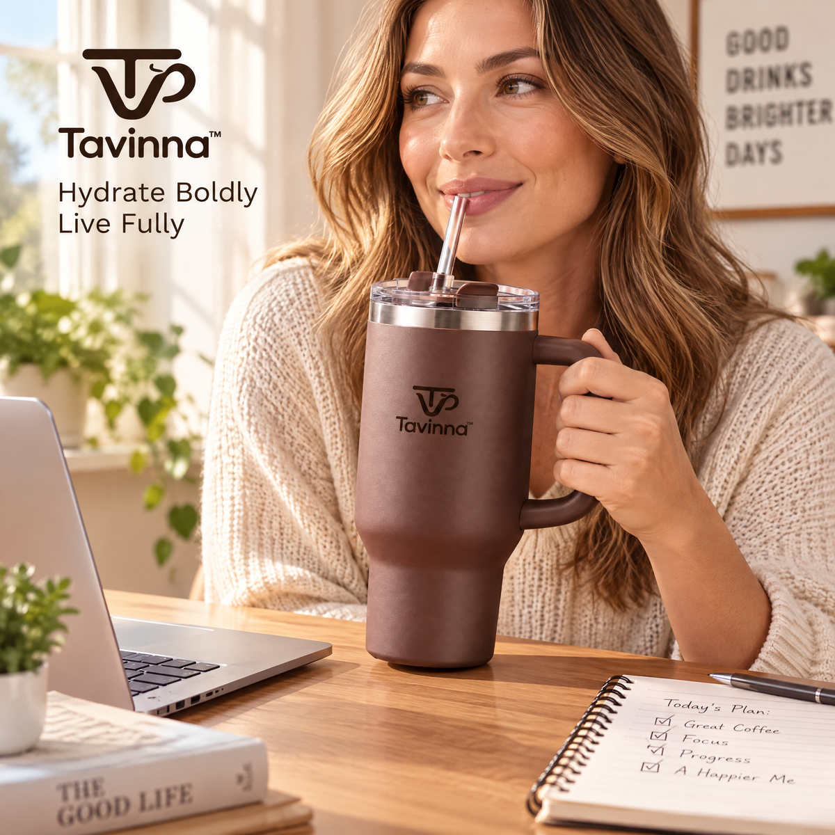Tavinna Midnight Graphite Insulated Tumbler image 2